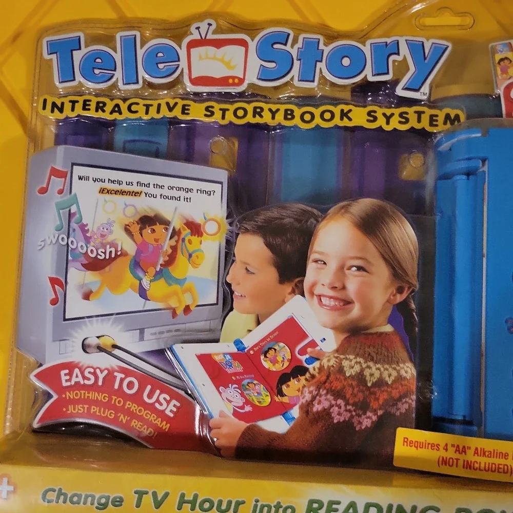 Tele Story Interactive Story Book System for Kids with Dora the Explorer Stories